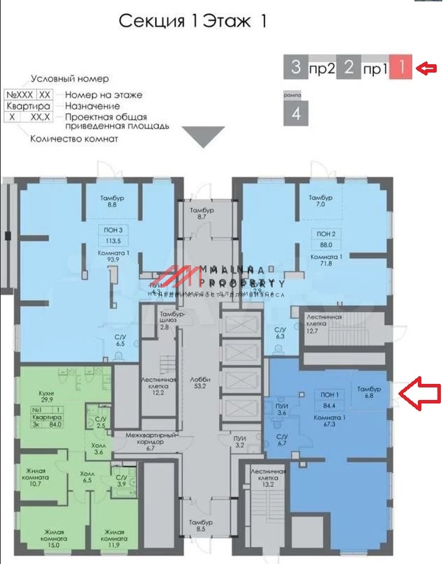 Аренда нежилого помещения в ЖК «Академика Павлова»