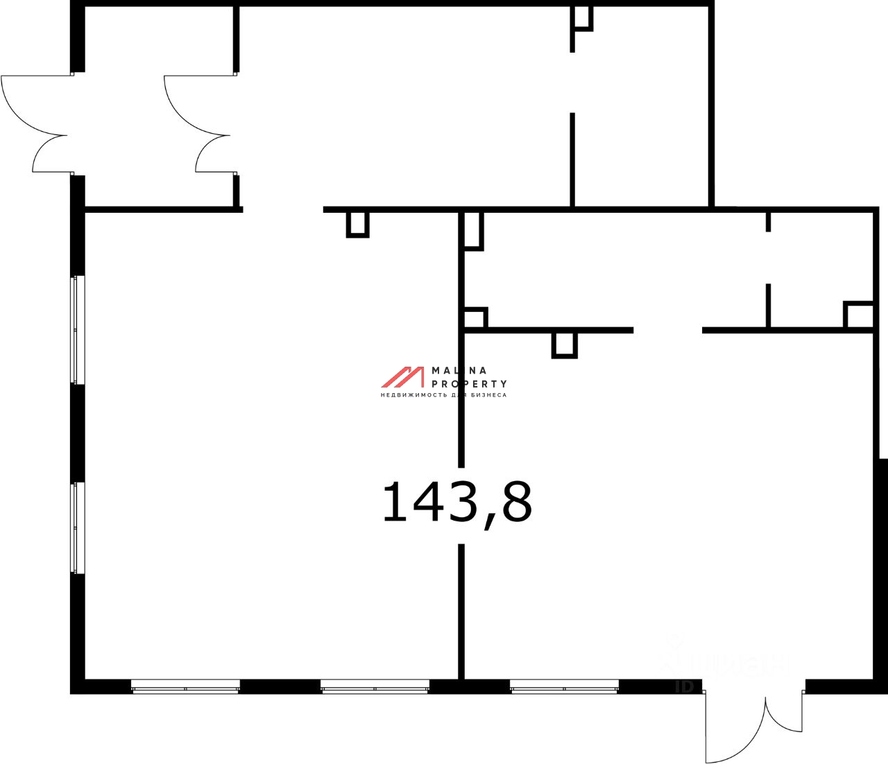 Продажа торгового помещения в центре ЖК "Никольские Луга" 