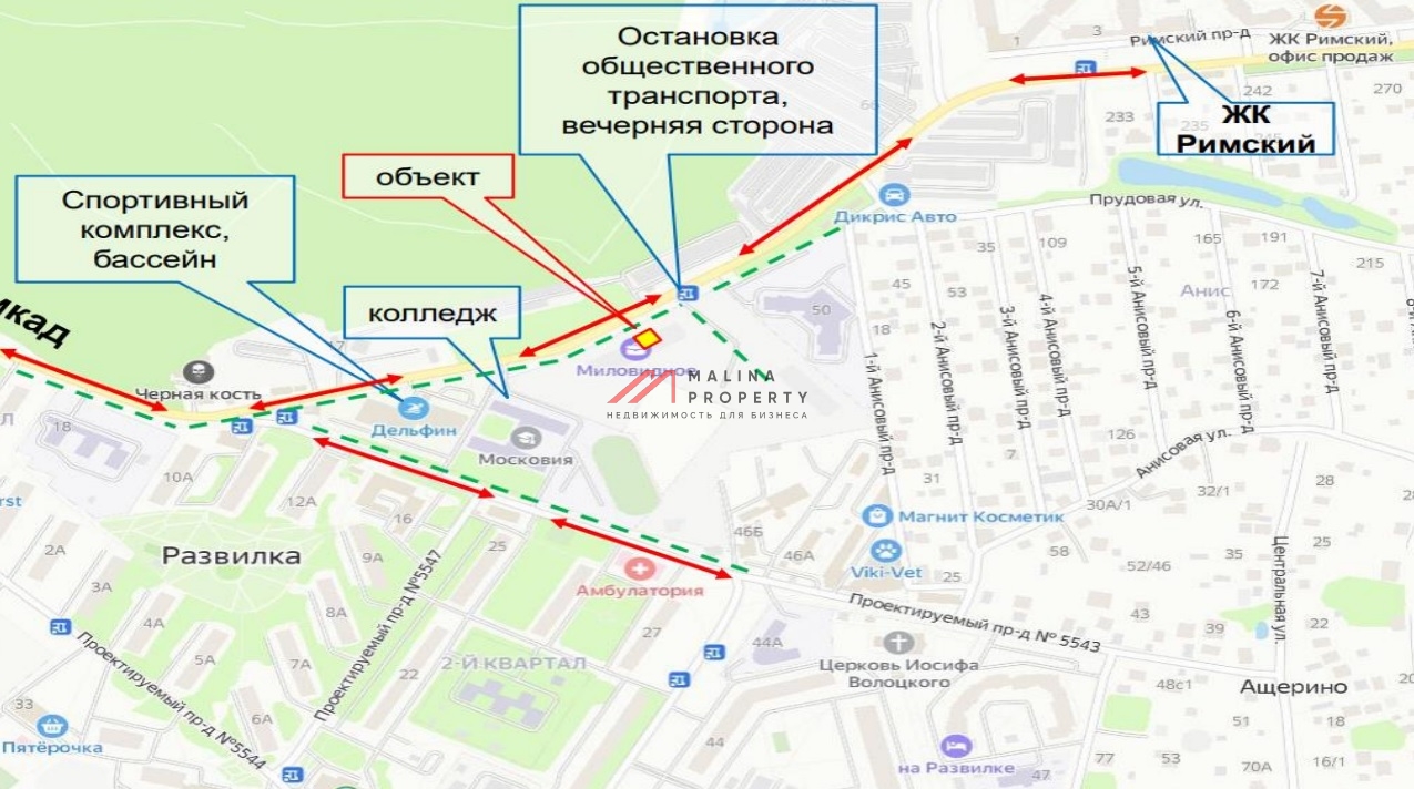 Продажа торгового помещения в ЖК "Миловидное"