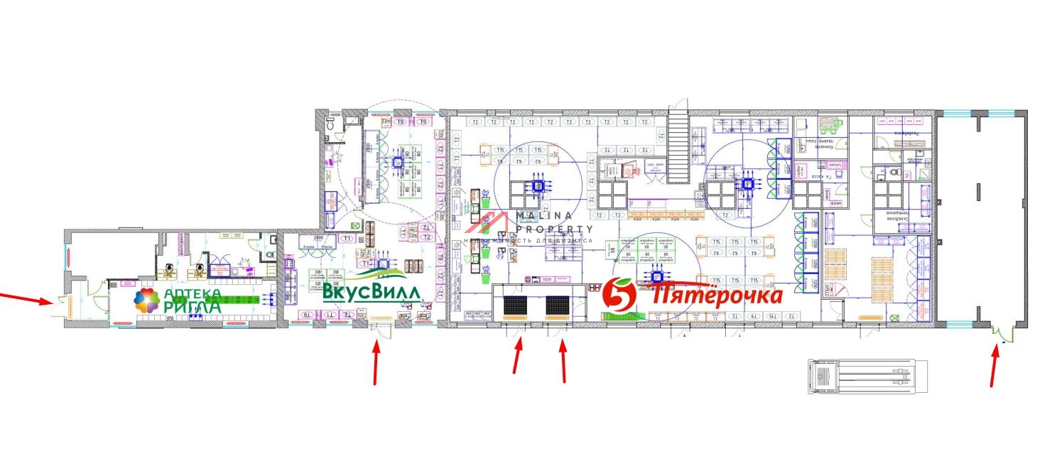 Продажа помещения с арендаторами в ЖК "Квартал Марьино"