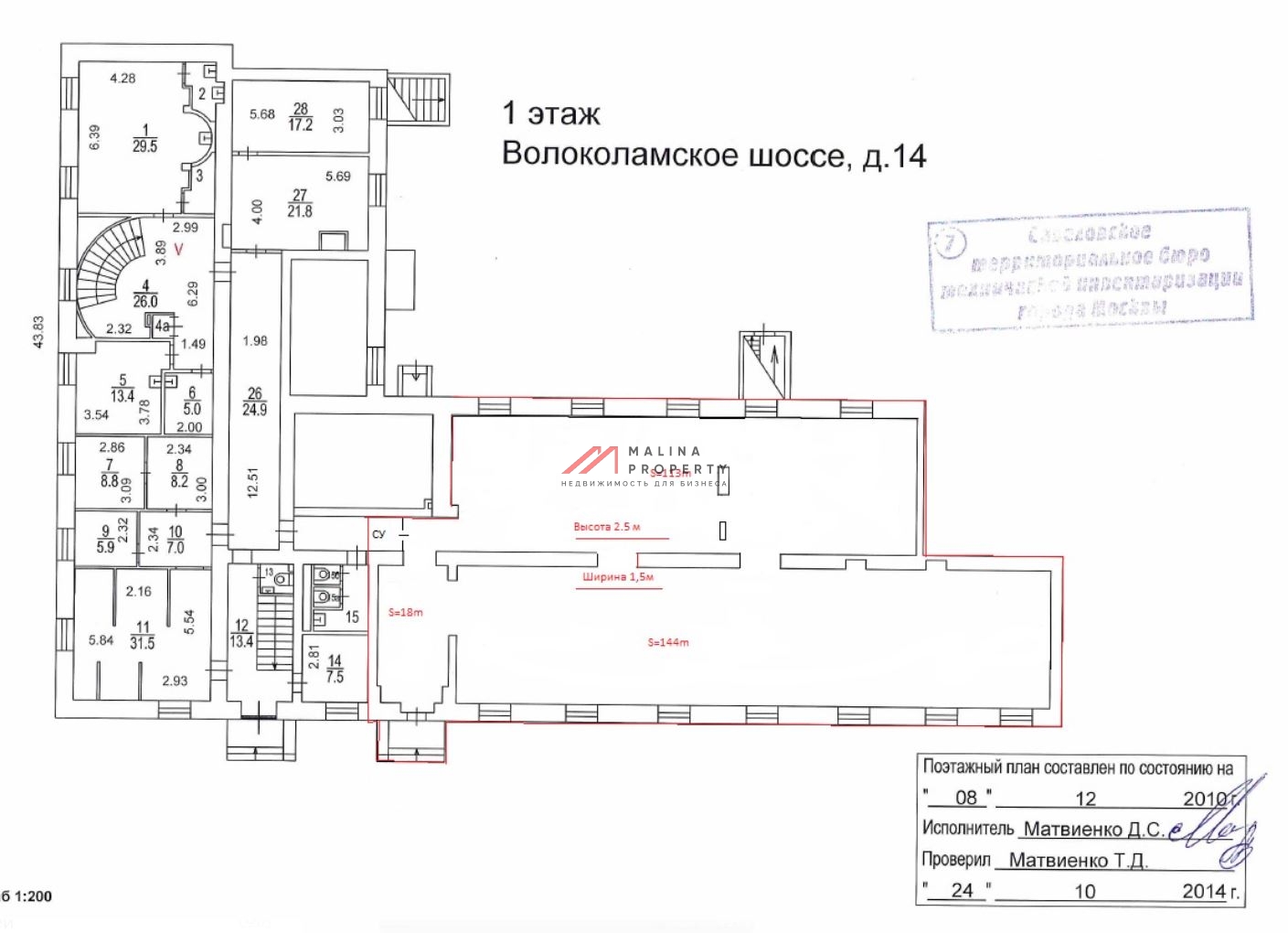 Продажа помещения с магазином "ВкусВилл" на Волоколамском шоссе