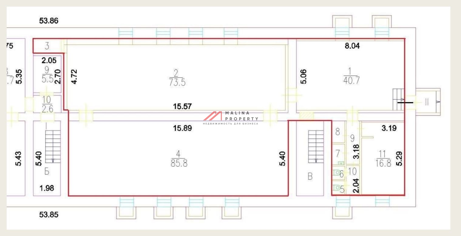 Продажа помещения с магазин "Красное и Белое"