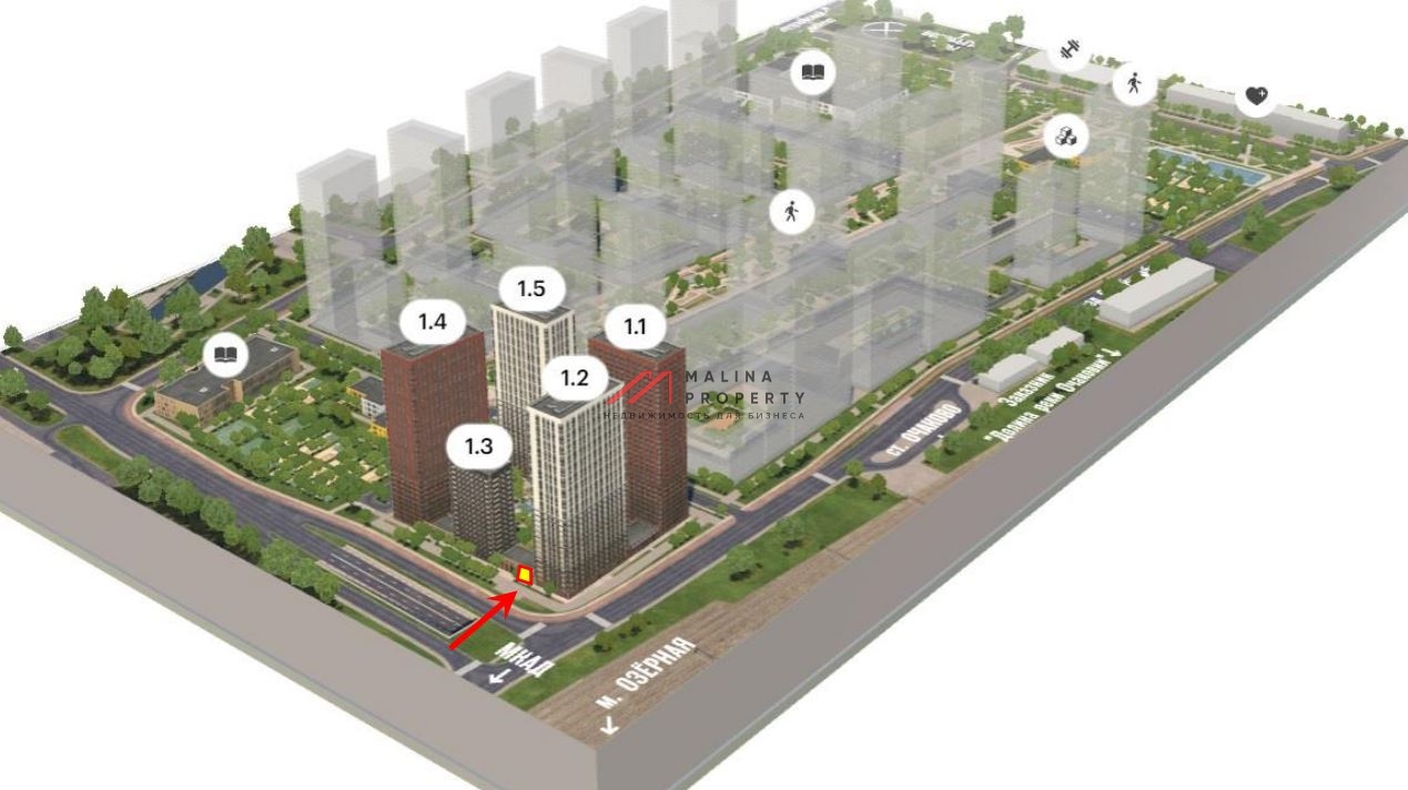 Продажа торгового помещения в ЖК "Новое Очаково"