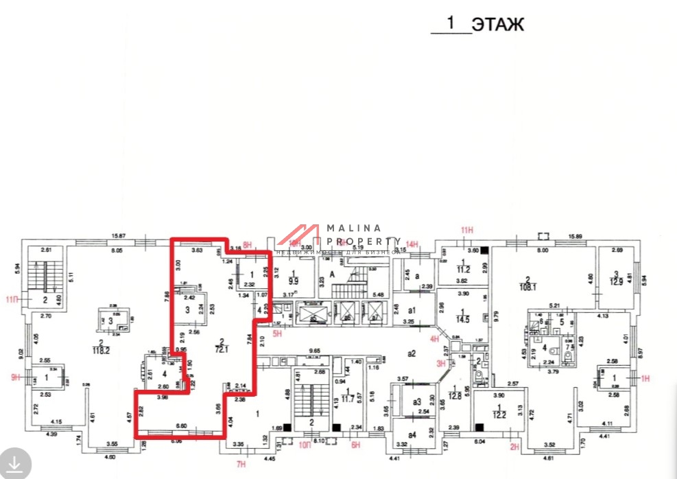 Продажа торгового помещения с сетевыми арендаторами