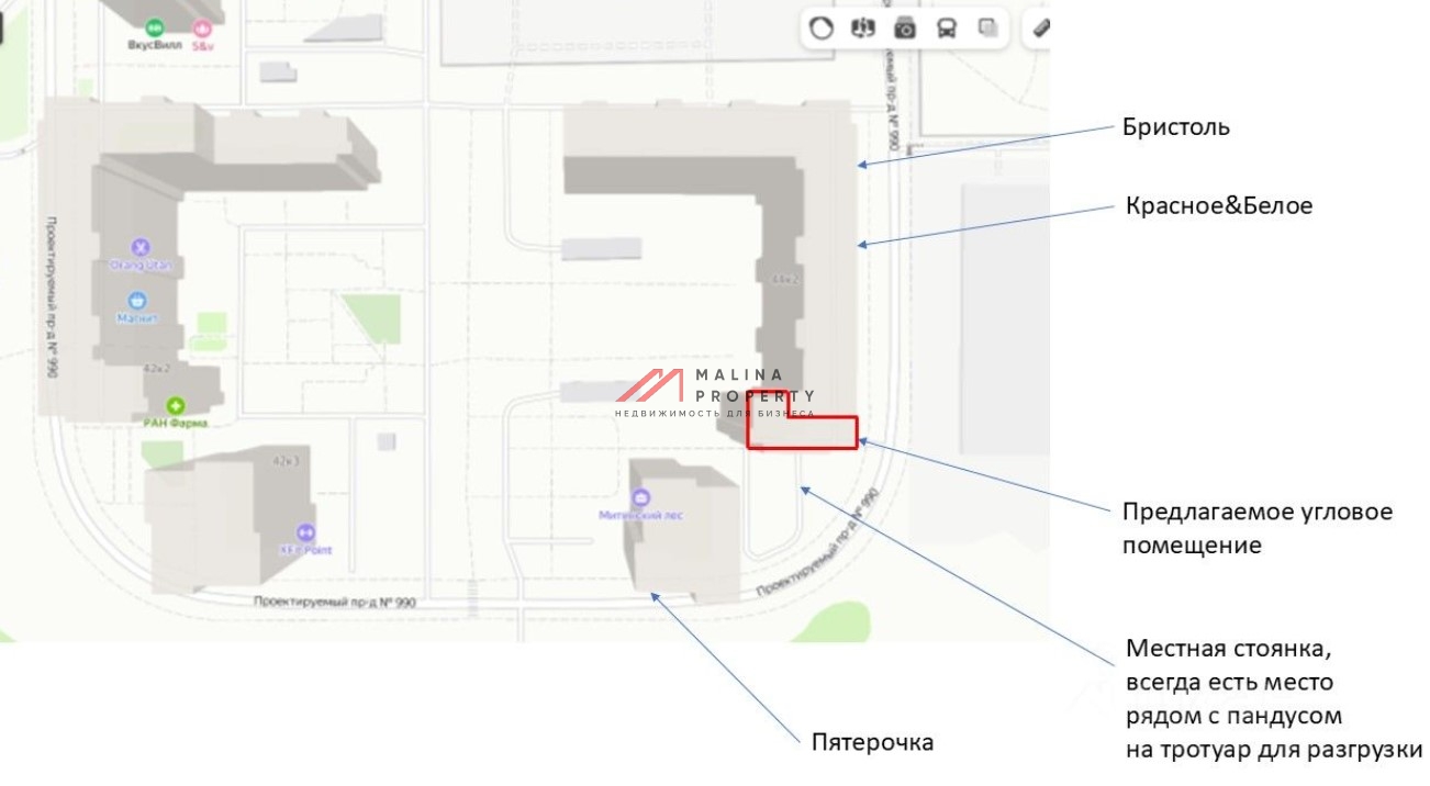 Аренда торгового помещения в ЖК "Митинский лес"