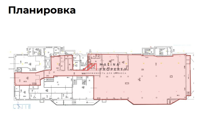 Продажа торгового помещения с супермаркетом Пятёрочка