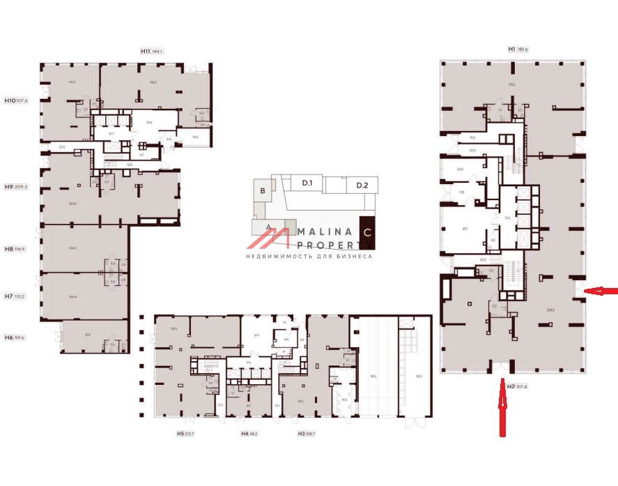 Продажа торгового помещения в ЖК " Indy Towers" 