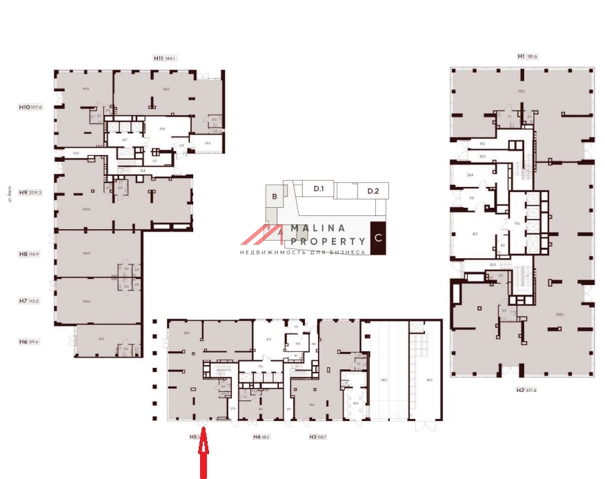 Продажа торгового помещения в ЖК " Indy Towers" 