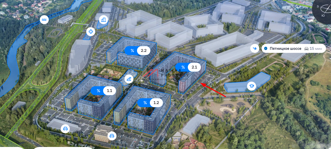 Продажа торгового помещения в ЖК Пятницкие Луга