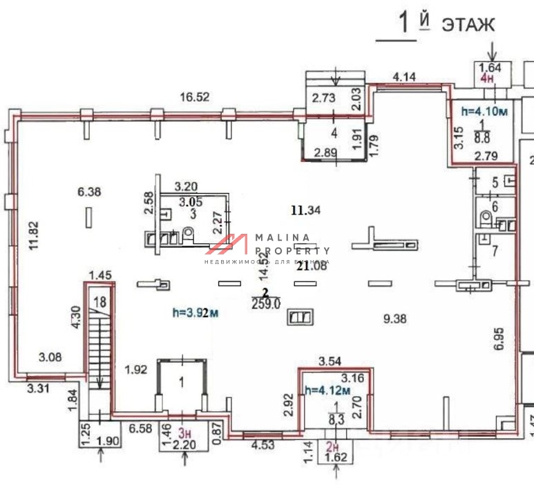 Аренда торгового помещения в новом доме