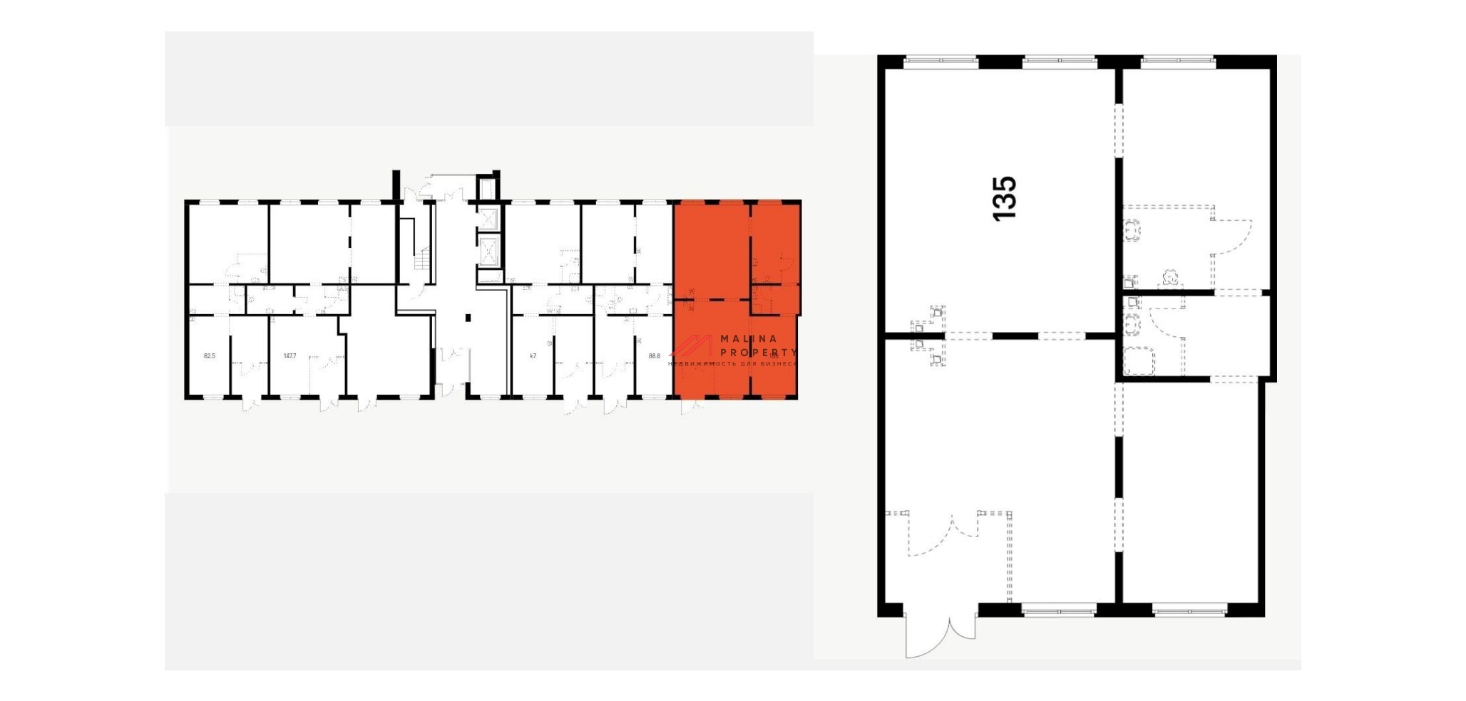 Продажа помещения с арендатором "Улыбка Радуги" в ЖК Середневский лес