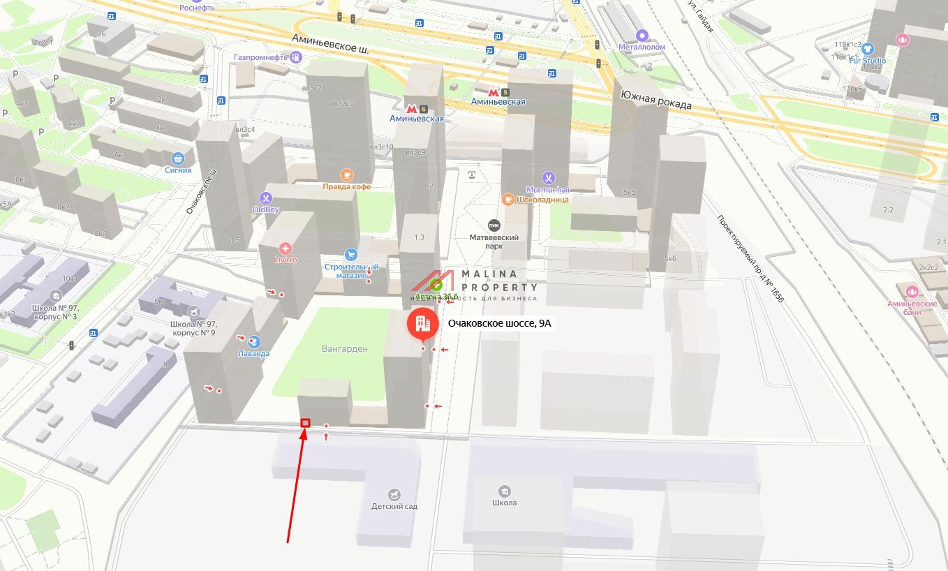 Аренда торгового помещения в ЖК "Vangarden" 