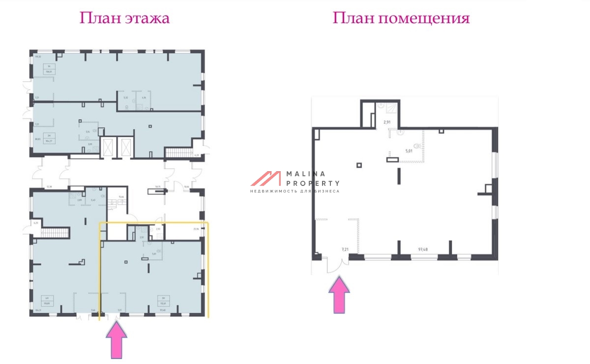 Продажа торгового помещения с арендатором Вкусвилл