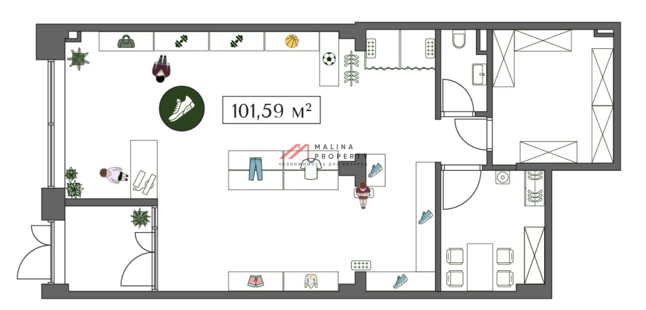 Продажа помещения в ЖК "Преображенская площадь"