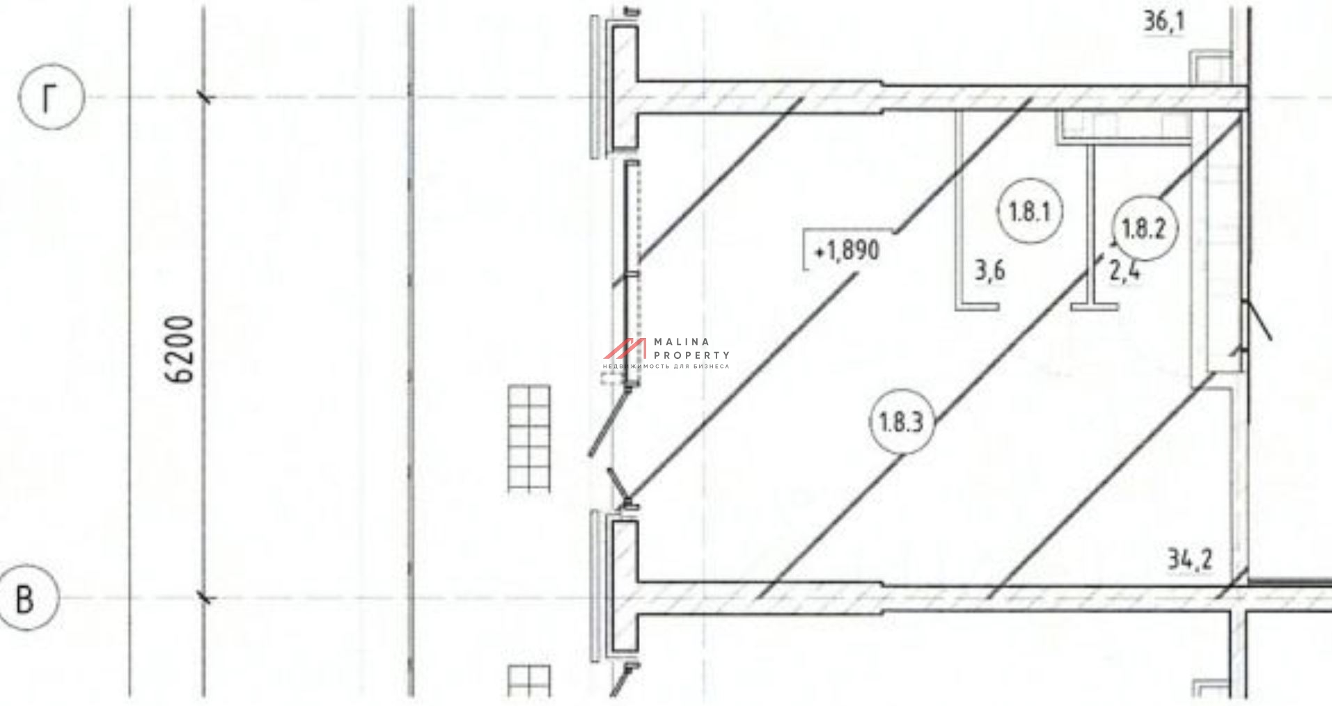 Продажа помещения с арендатором магазин "Комус"  