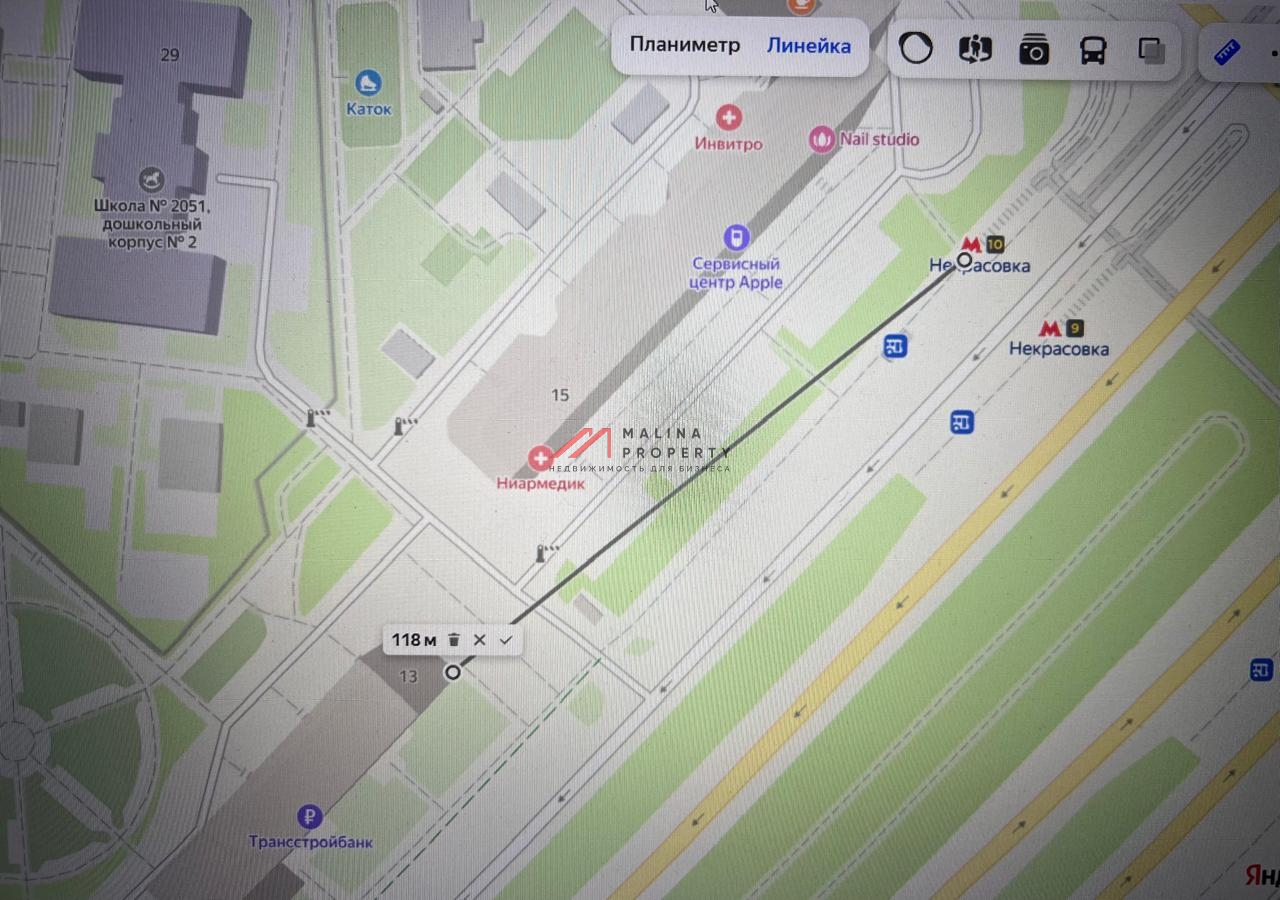 Аренда торгового помещения у метро Некрасовка 