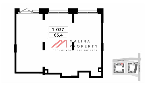 Аренда торгового помещения в ЖК "Бунинские кварталы"