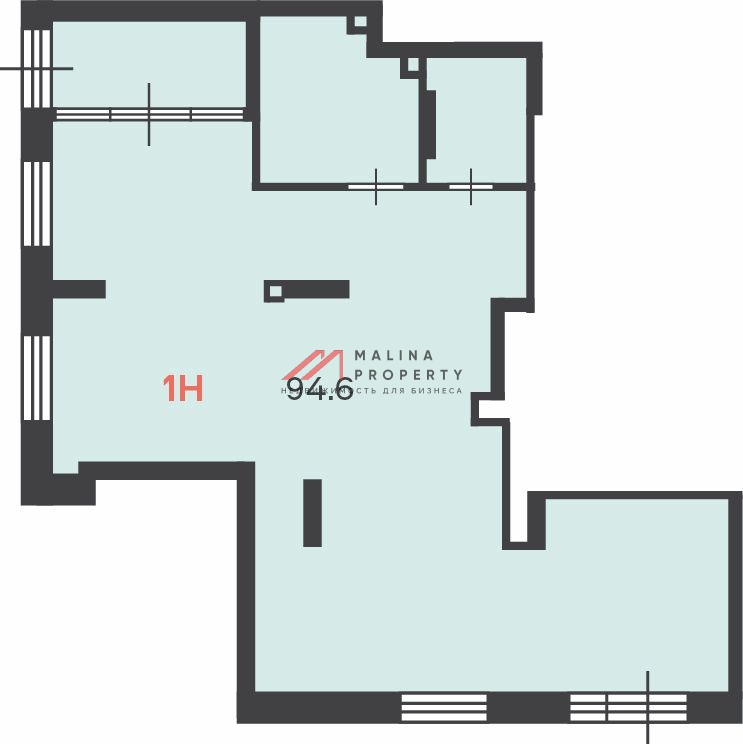 Аренда углового помещения в новом жилом доме