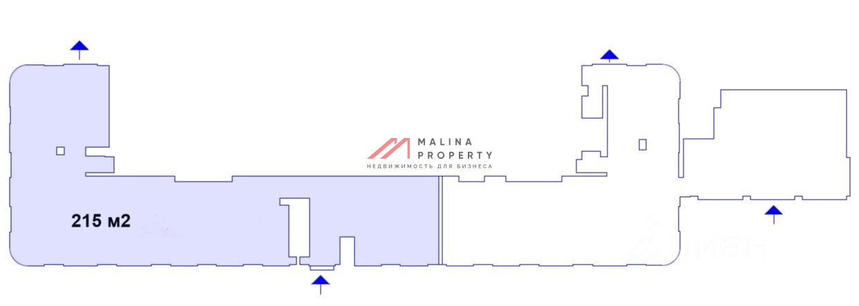 Аренда торгового помещения в ЖК "Левел Мичуринский" 
