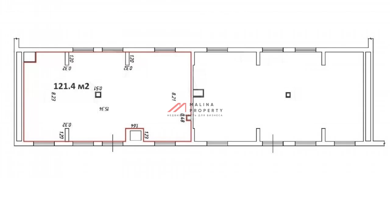 Аренда торгового помещения в ЖК "Бунинские Луга" 