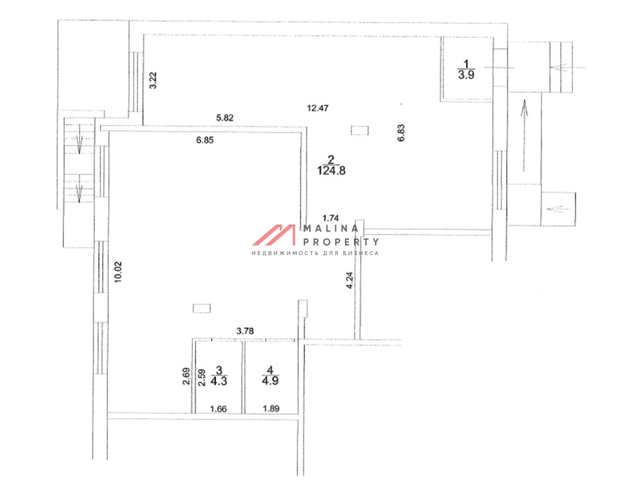 Продажа помещения с магазином Бристоль в Лыткарино