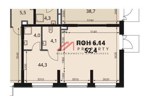Продажа торгового помещения с арендатором аптека в ЖК "1-й Ясеневский" 
