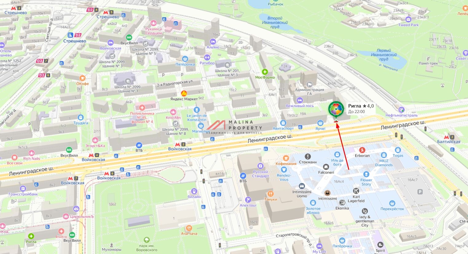 Продажа коммерческого помещения с сетевыми арендаторами