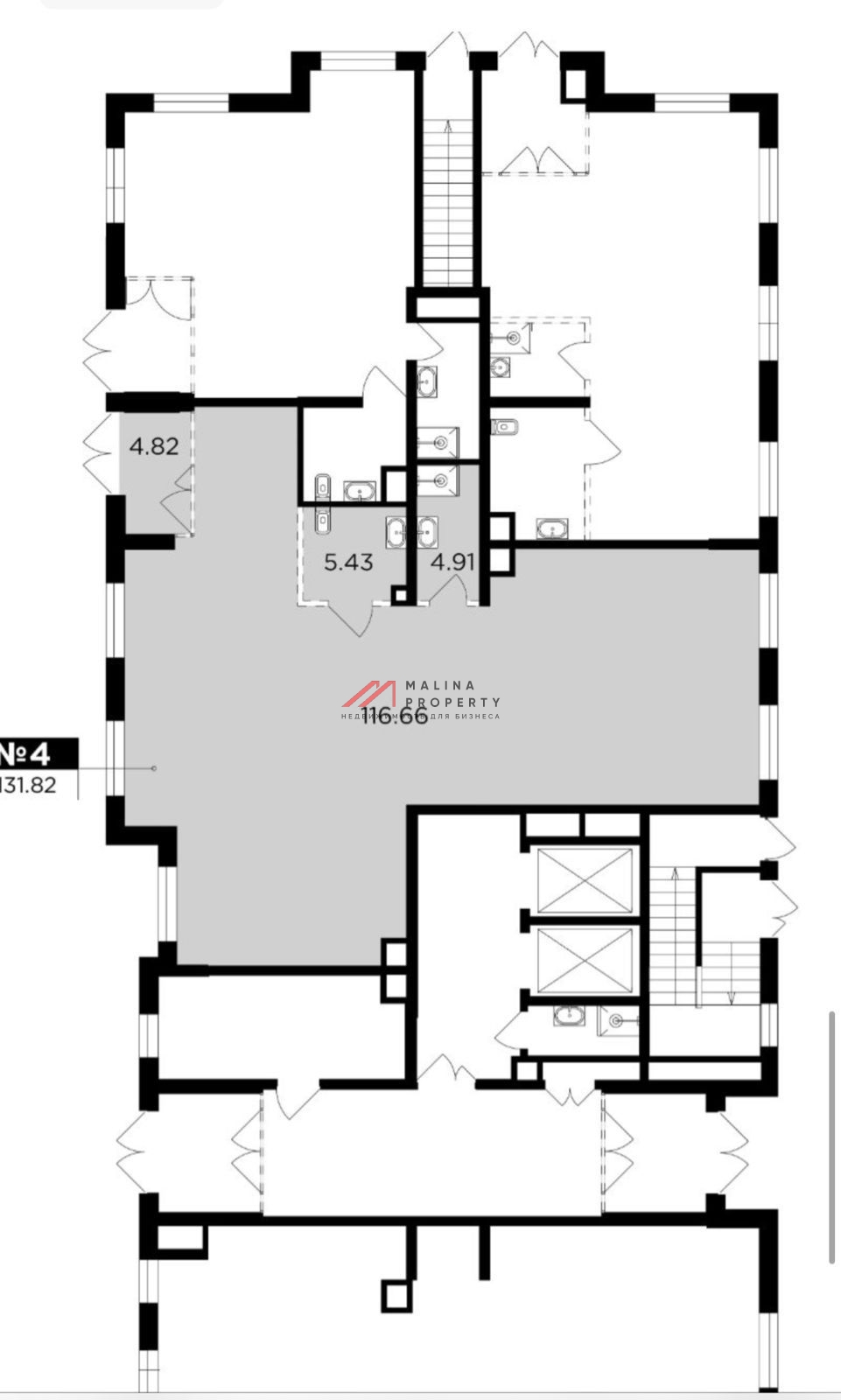 Аренда торгового помещения в ЖК "Одингрaд. Квapтал Ceмeйный"