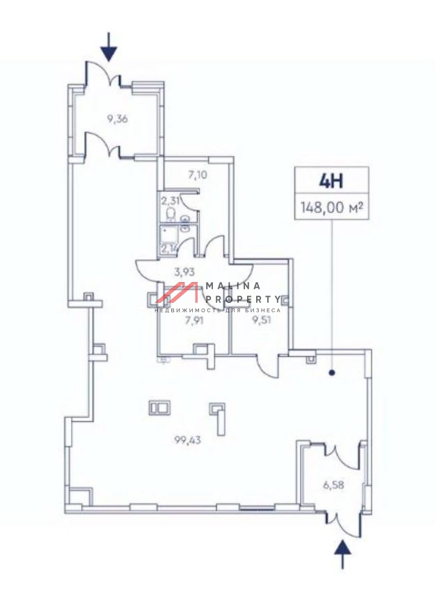 Продажа помещения в ЖК UNO Старокоптевский