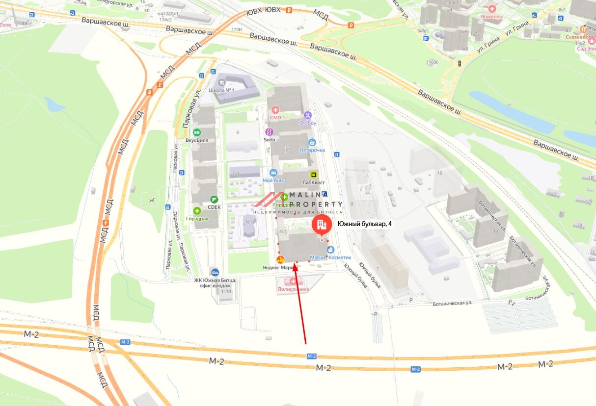 Продажа торгового помещения в ЖК Южная Битца