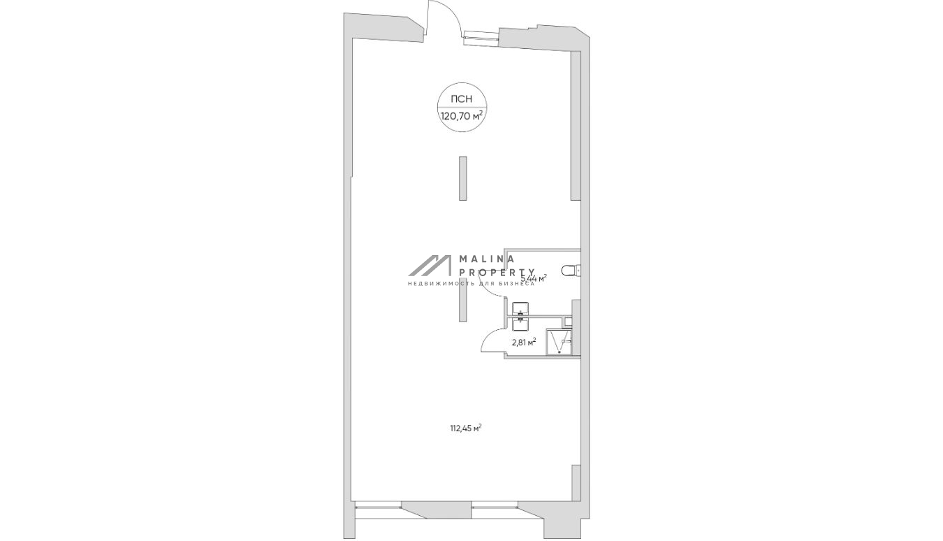 Продажа торгового помещения в новостройке 