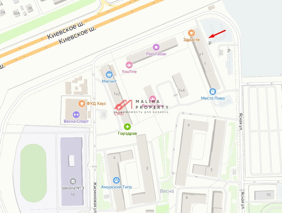 Продажа торгового помещения в ЖК Vesna