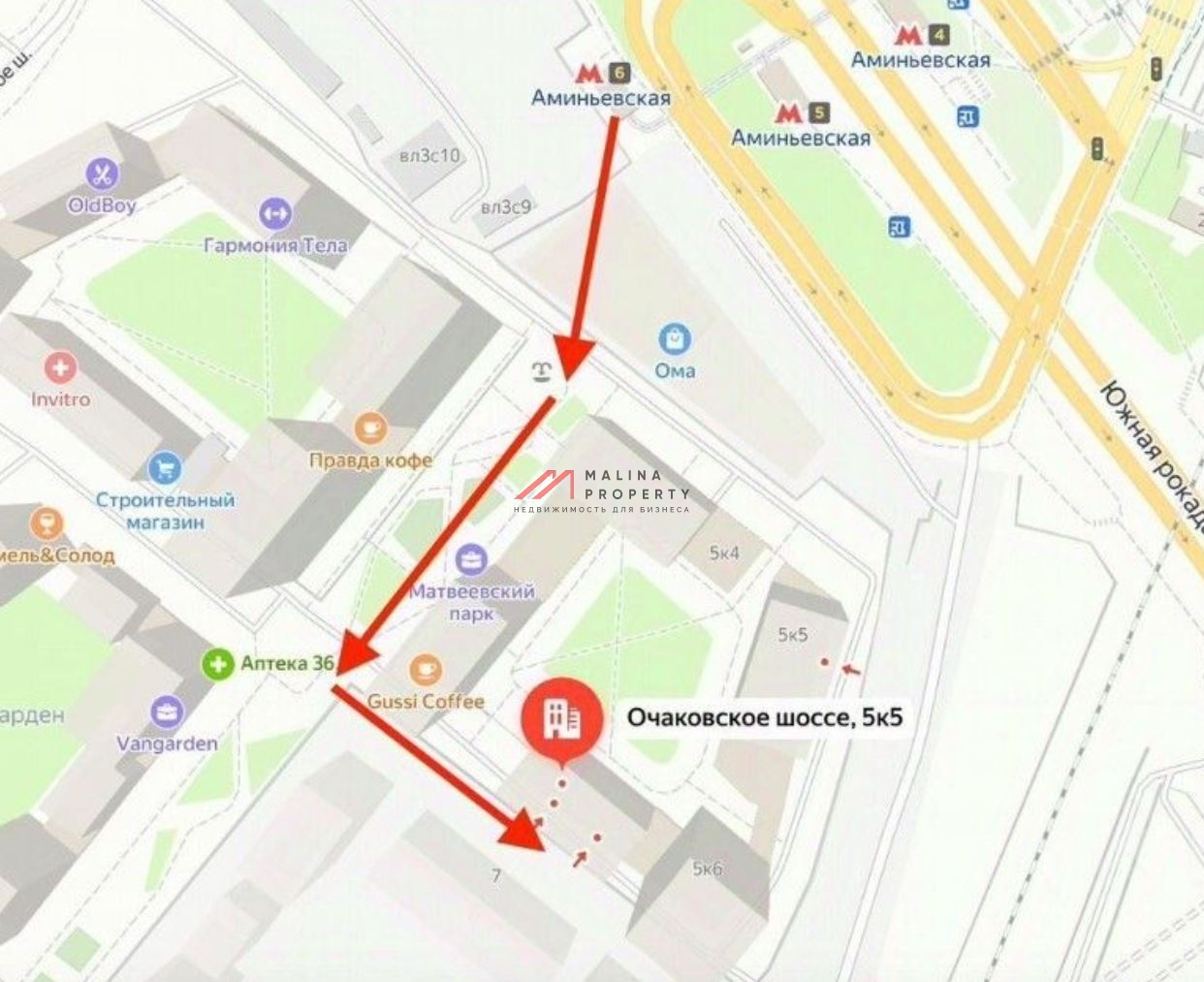 Аренда торгового помещения ЖК Матвеевский парк