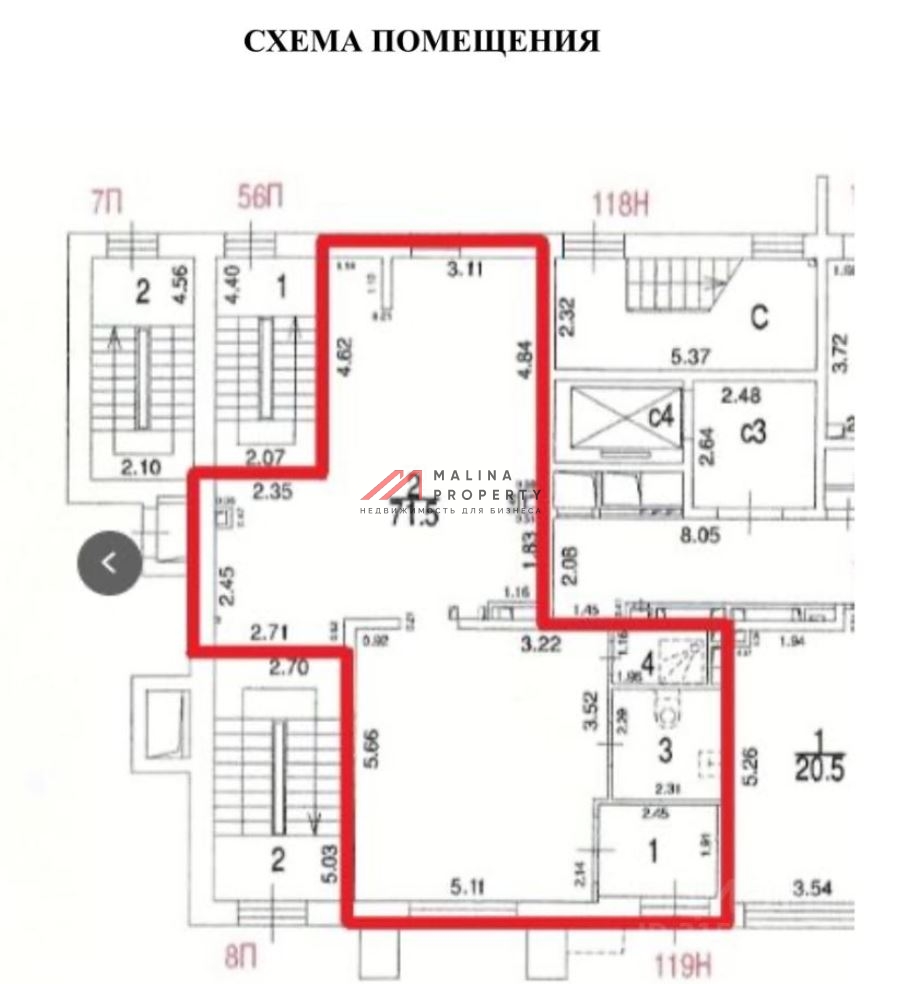 Продажа торгового помещения на Родниковой улице