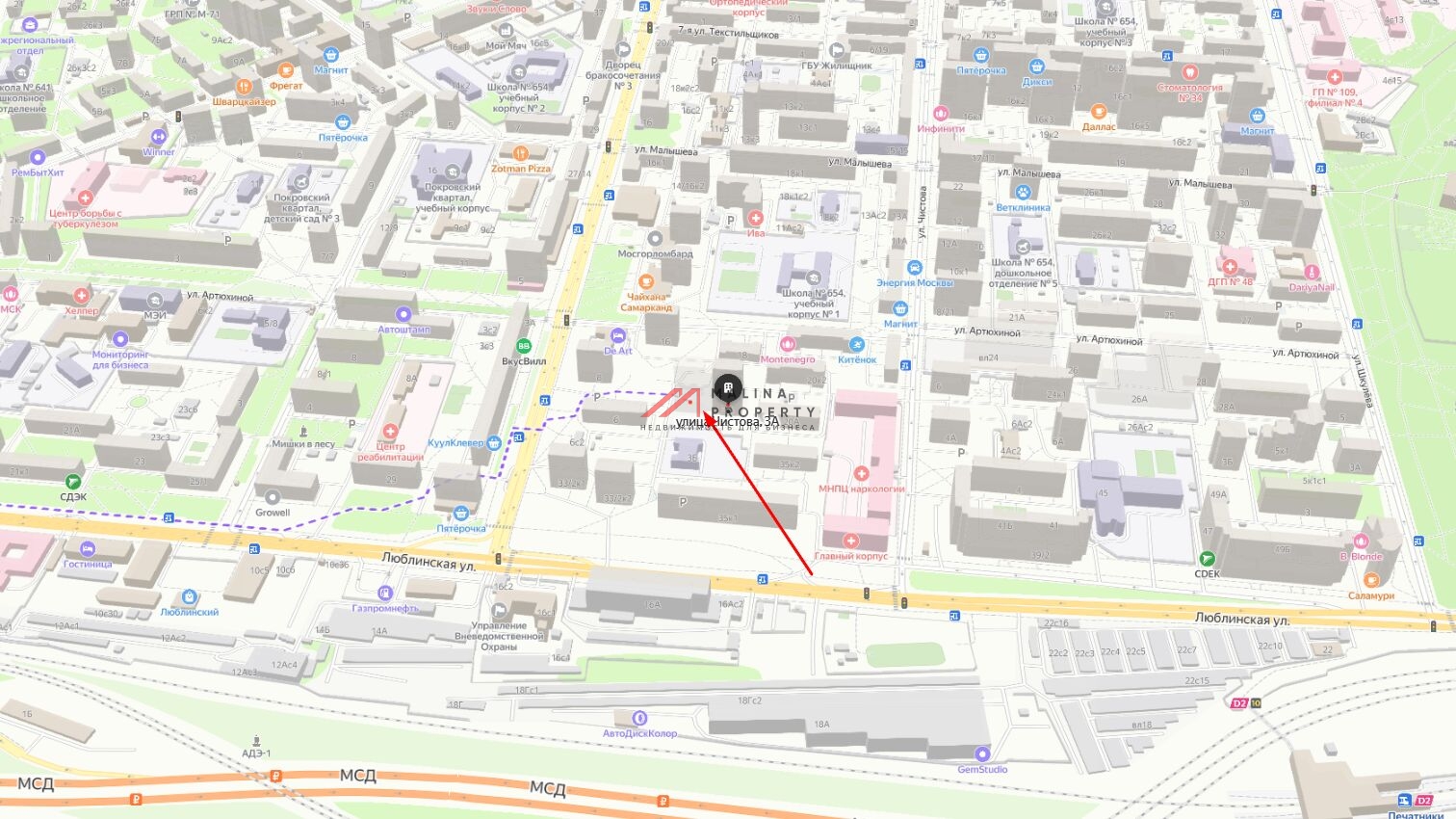 Аренда торгового помещения в новом доме