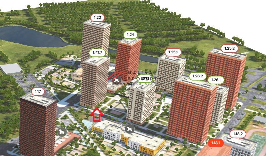 Продажа арендного бизнеса в ЖК "Одинцово-1"