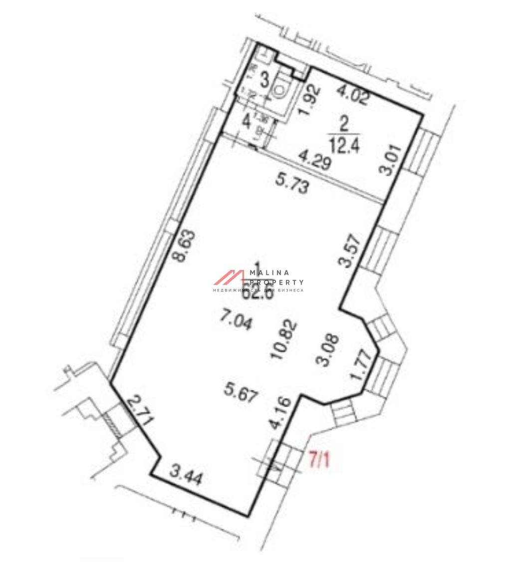 Продажа коммерческого помещения в районе метро Беговая