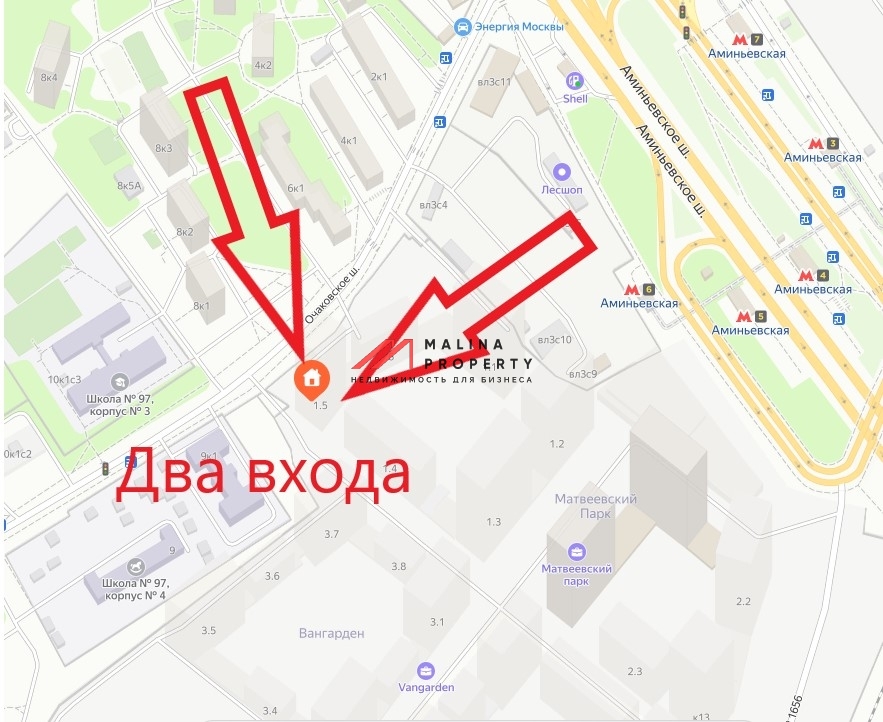 Аренда помещения  в ЖК "Матвеевский парк"