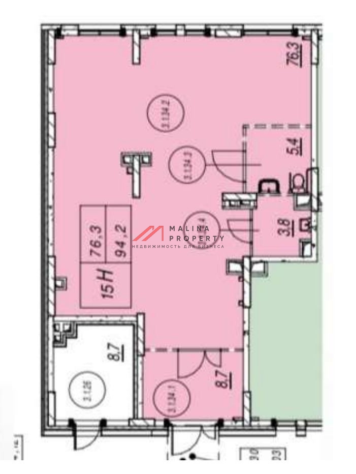Аренда коммерческого помещения в ЖК "Мытищи Парк"