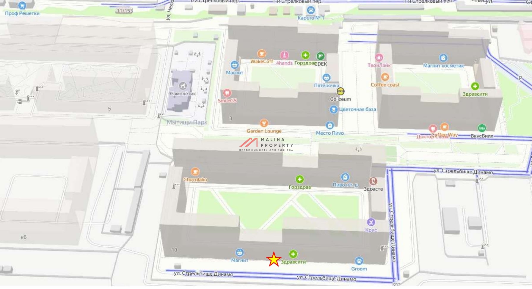 Аренда коммерческого помещения в ЖК "Мытищи Парк"