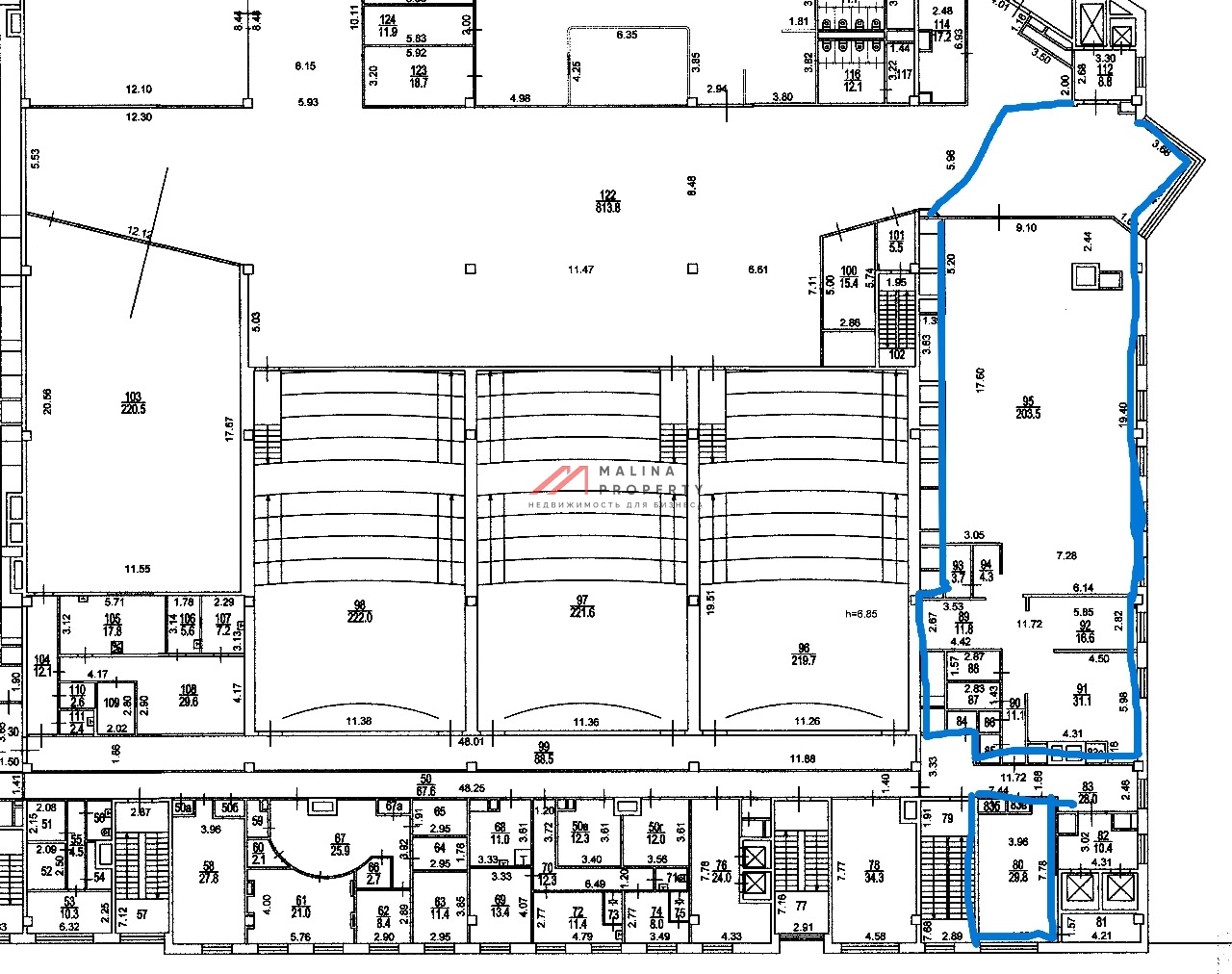 Аренда помещения под ресторан в ТЦ "Маркос Молл" 