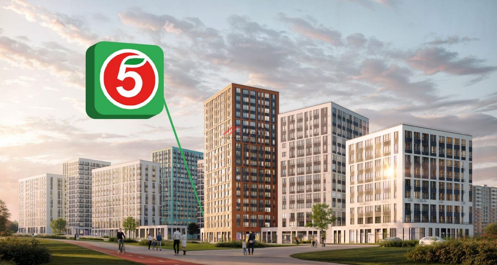 Продажа помещения с магазином Пятерочка в ЖК "Скандинавия"