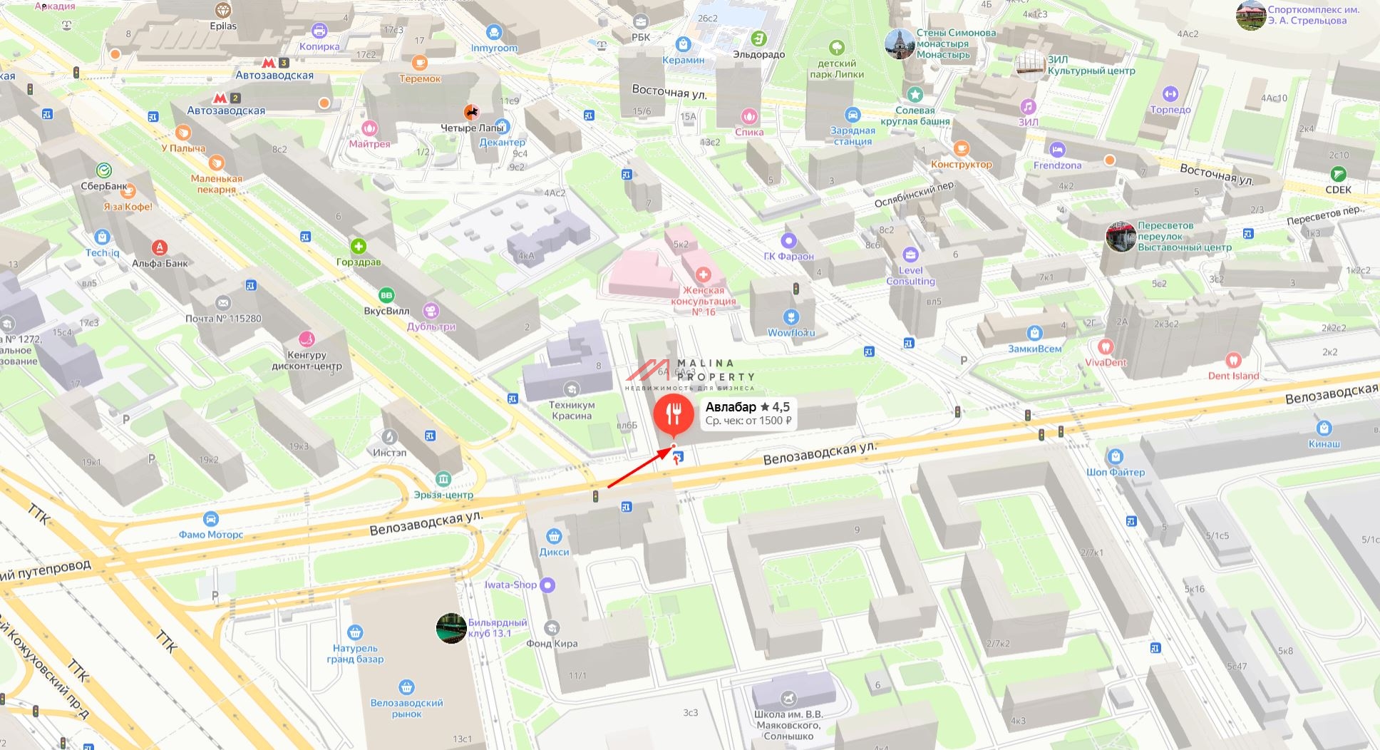 Аренда помещения под общепит на Автозаводской