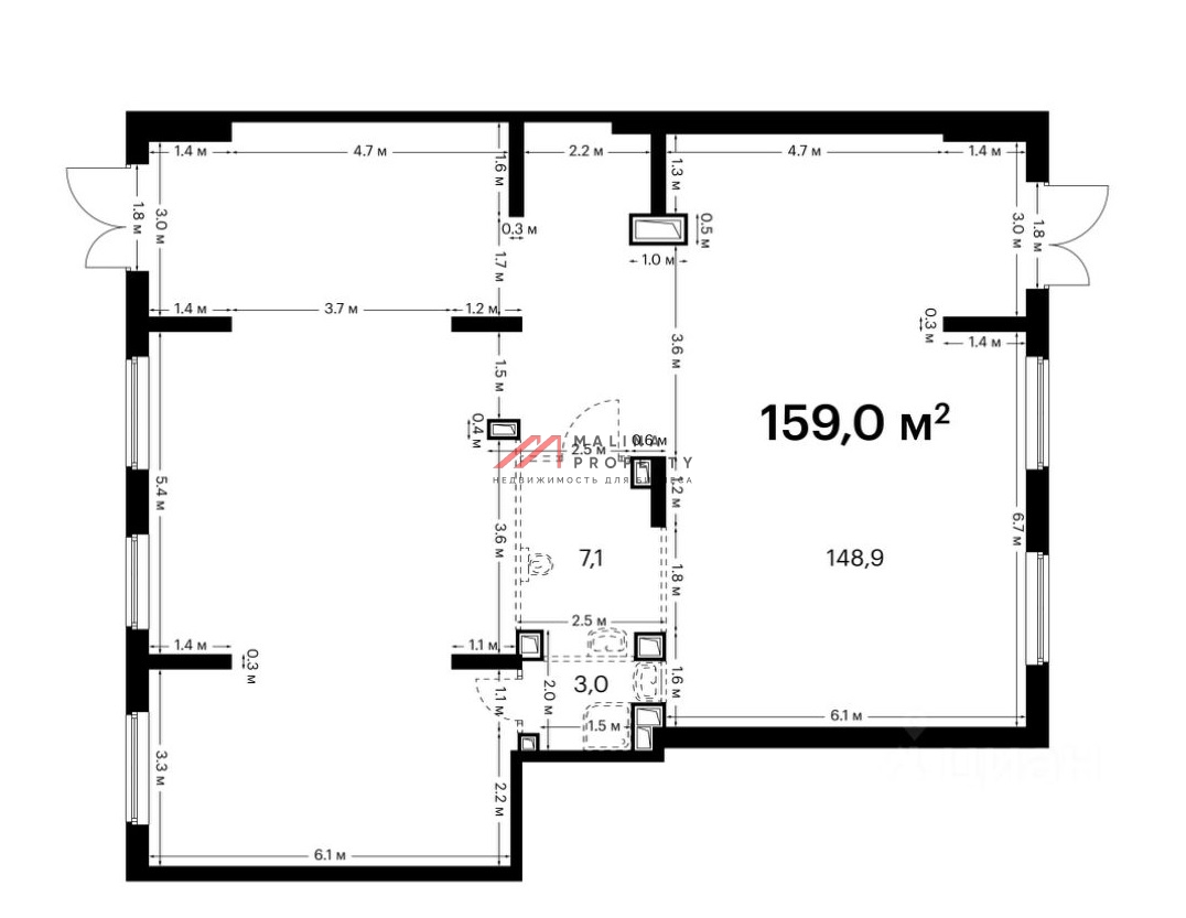 Аренда торгового помещения в ЖК "Саларьево парк"