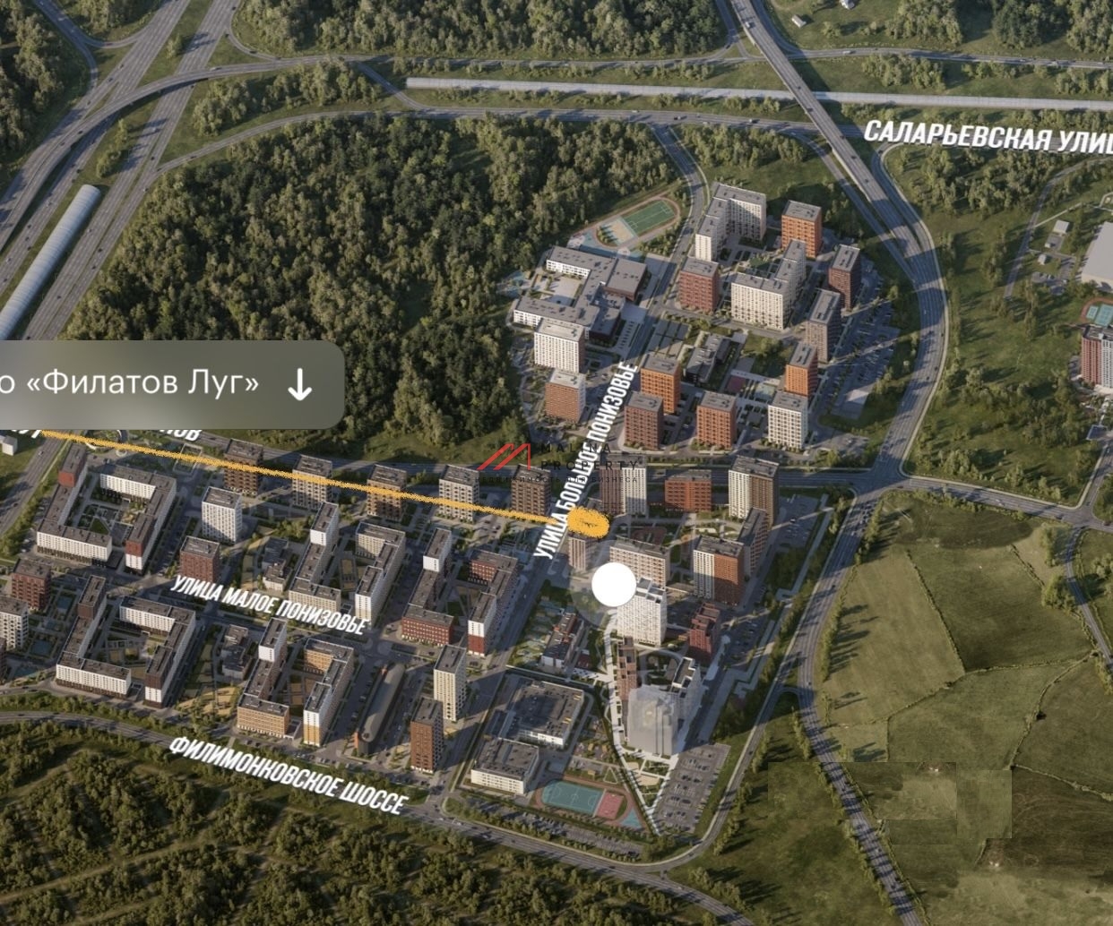 Аренда торгового помещения в ЖК "Саларьево парк"