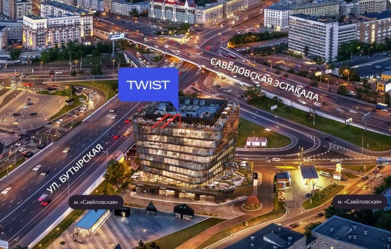 Продажа торгового помещения в бизнес центре Twist