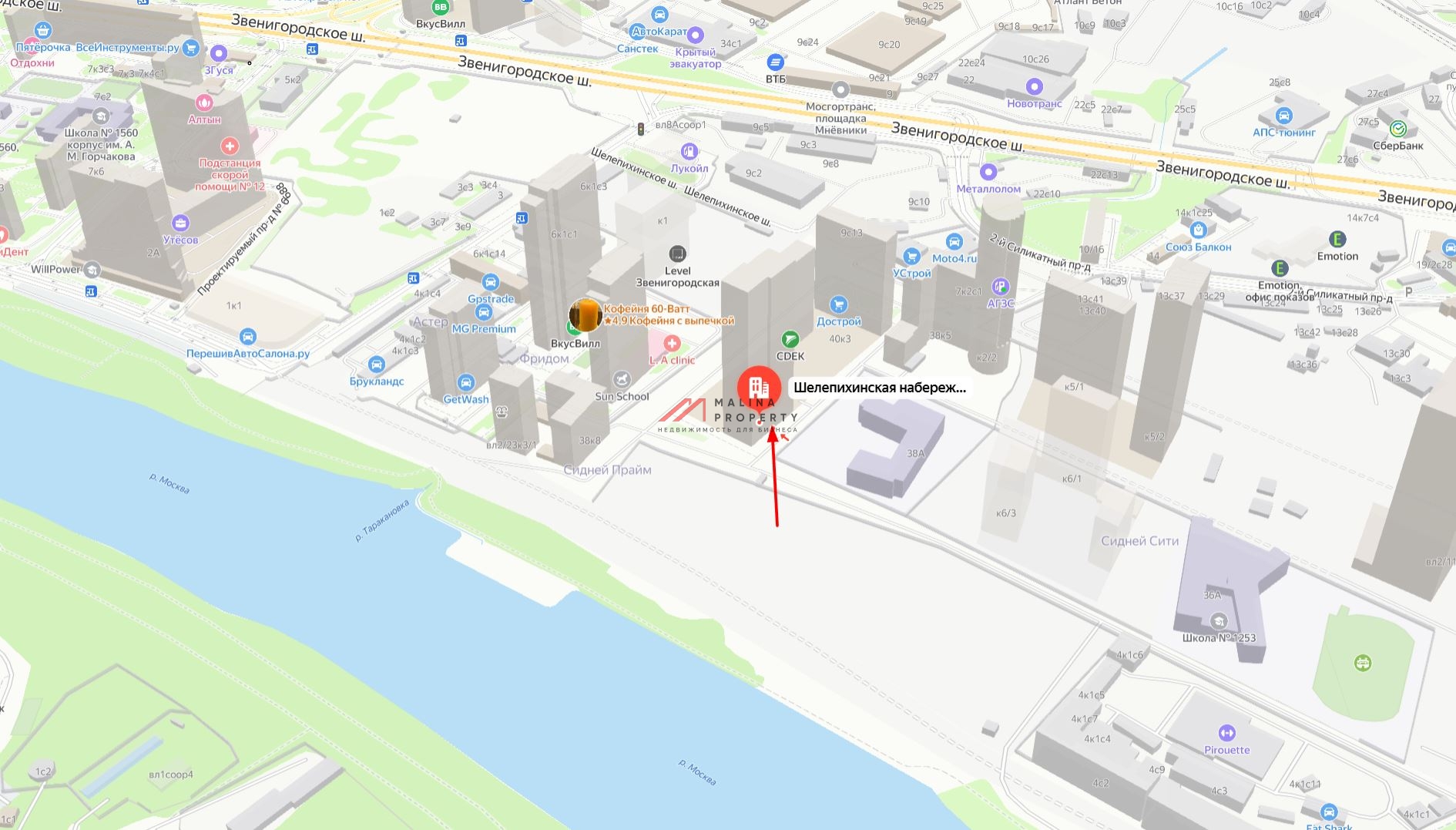 Аренда торгового помещения на Шелепихинской набережной