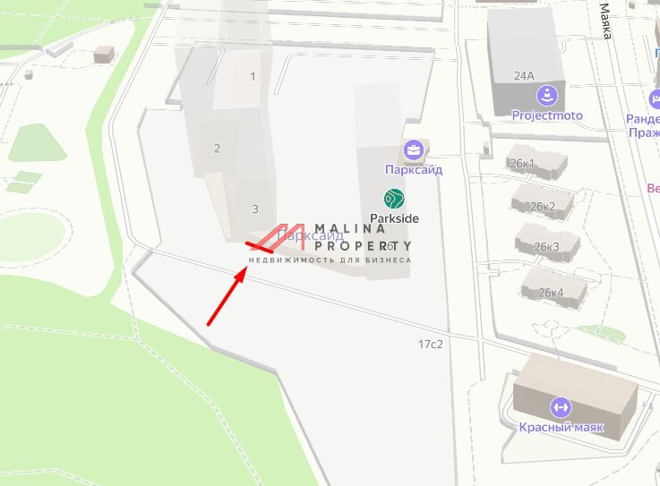 Аренда торгового помещения в жилом комплексе "Parkside"