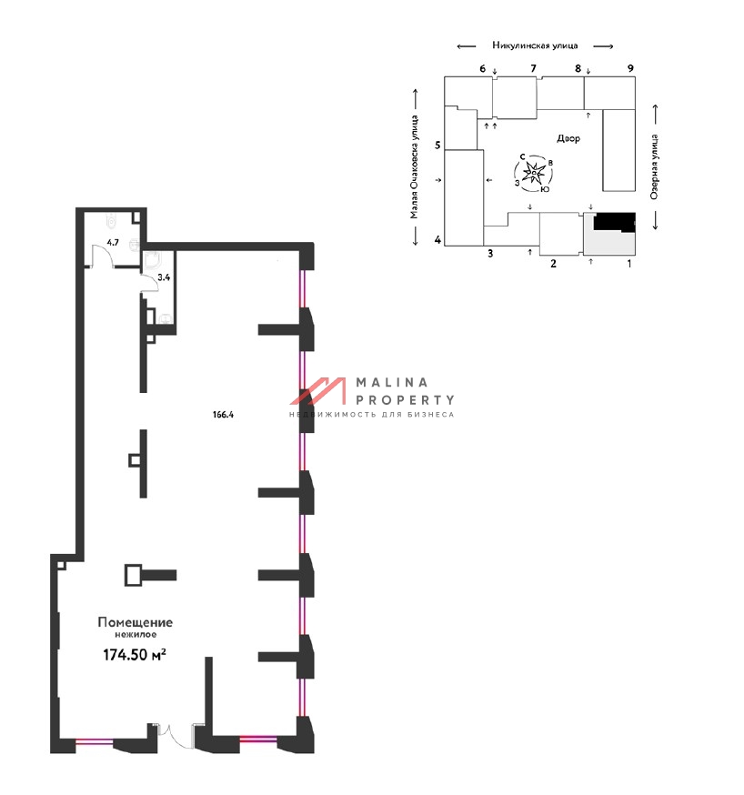 Продажа торгового помещения в ЖК "Страна Озерная"