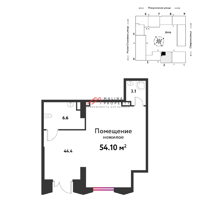 Продажа торгового помещения в ЖК "Страна Озерная"